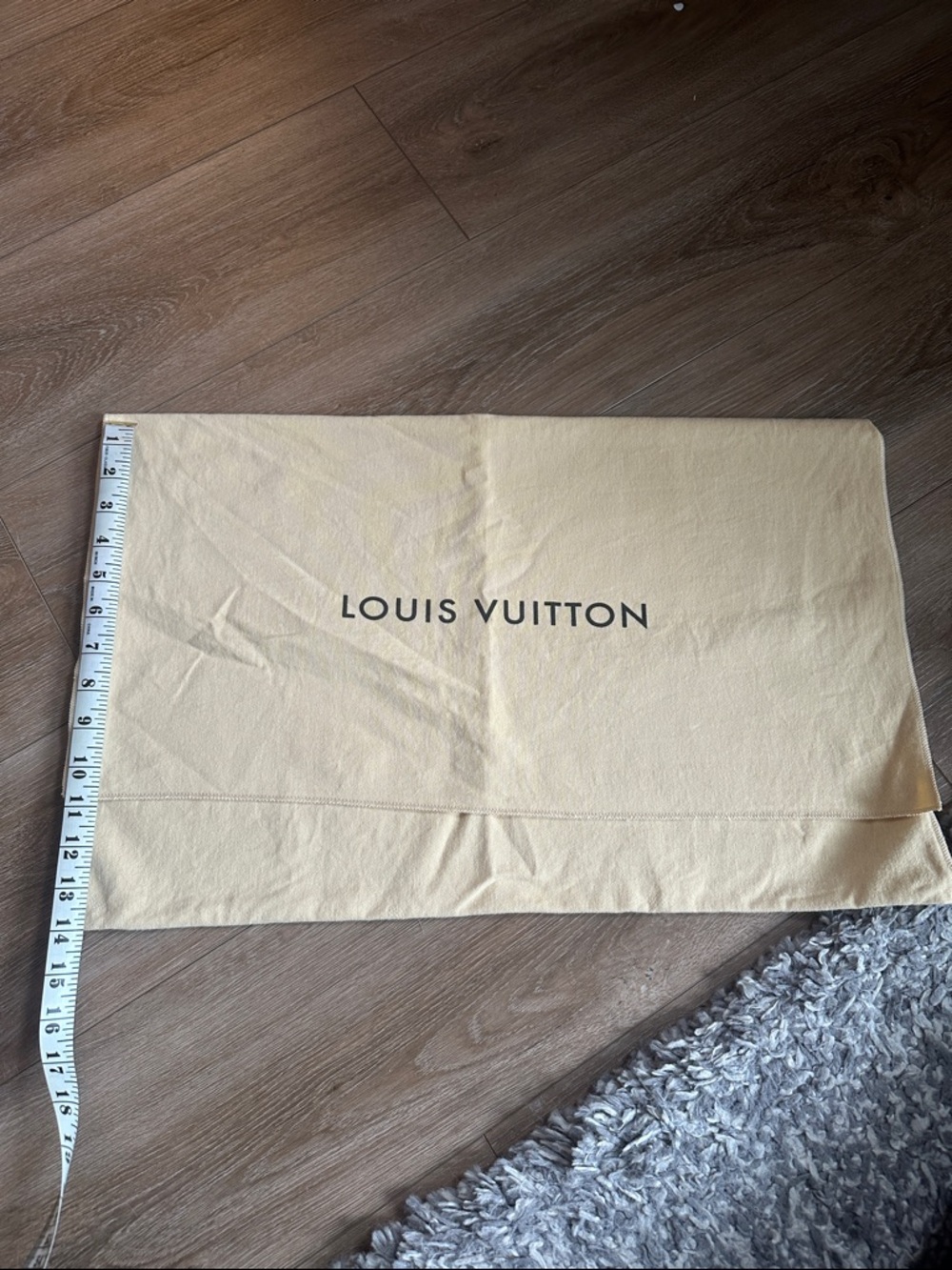 Louis Vuitton Cream Logo Dust Pouch
